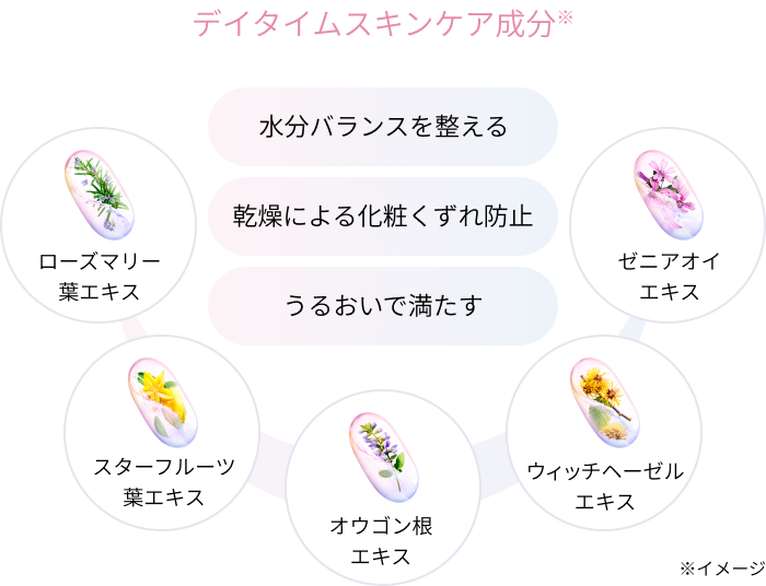 デイタイムスキンケア成分