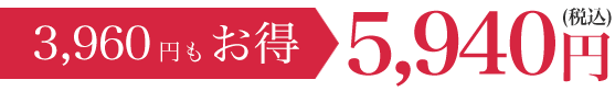 3,960円もお得 5,940円（税込）