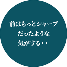 前はもっとシャープだったような気がする・・