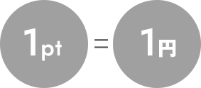 1pt=1円