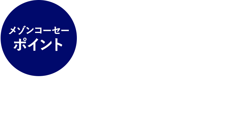 メゾンコーセーポイント　20%ポイントバック！
