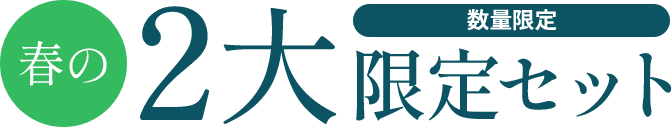 春の２大限定セット　数量限定