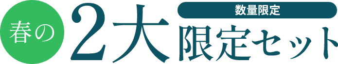 春の２大限定セット　数量限定