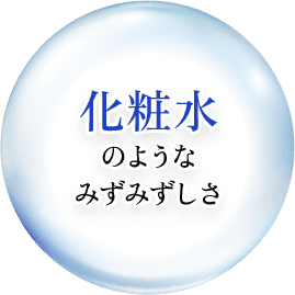 化粧水のようなみずみずしさ