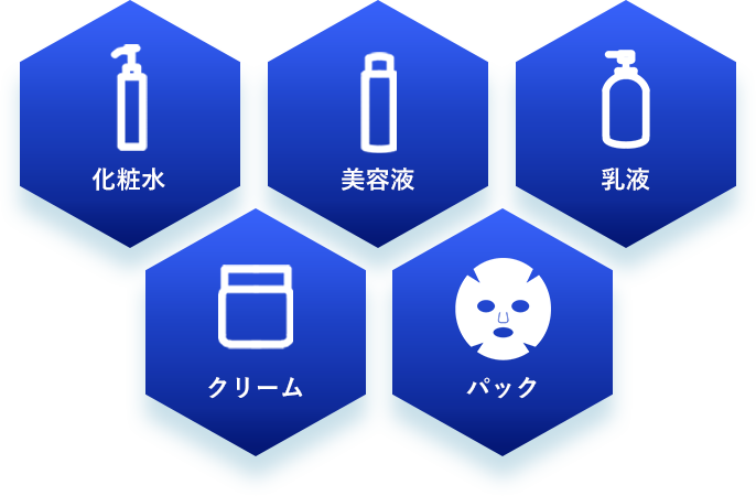 化粧水 美容液 乳液 クリーム パック