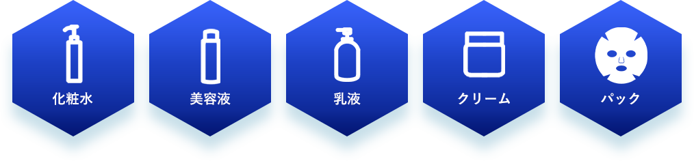 化粧水 美容液 乳液 クリーム パック
