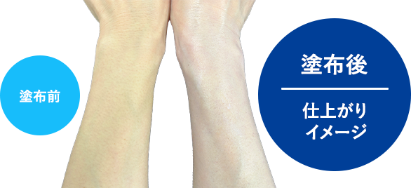 塗布前　塗布後仕上がりイメージ