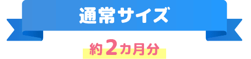通常サイズ 約2か月分