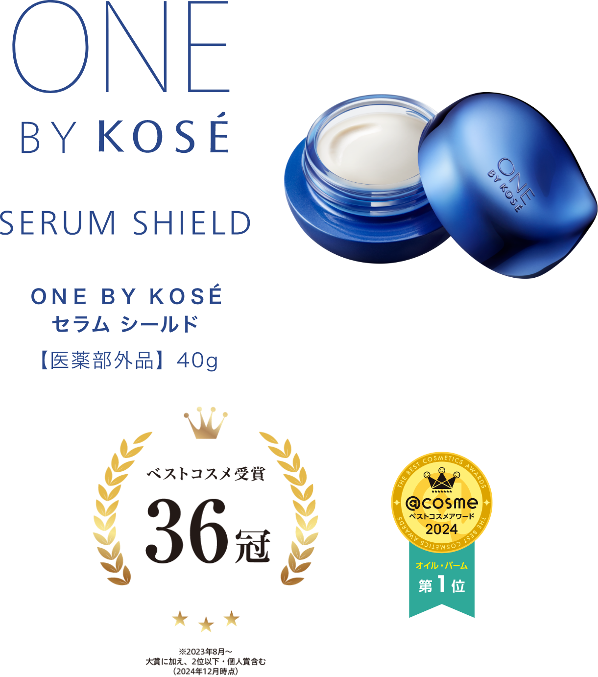 ベストコスメ受賞 36冠