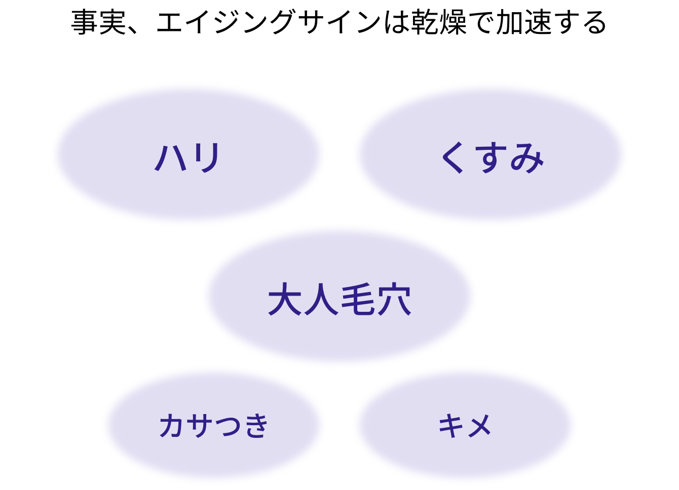 事実、エイジングサインは乾燥で加速する