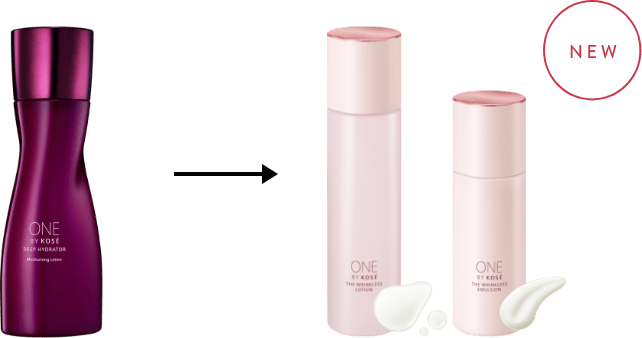 ONE BY KOSE ザ リンクレス ローション＆エマルジョンセット THE WRINKLESS LOTION / EMULSION｜ONE BY KOSE｜ Maison KOSÉ(メゾン