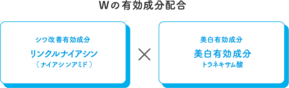 Wの有効成分配合 リンクルナイアシン 美白有効成分