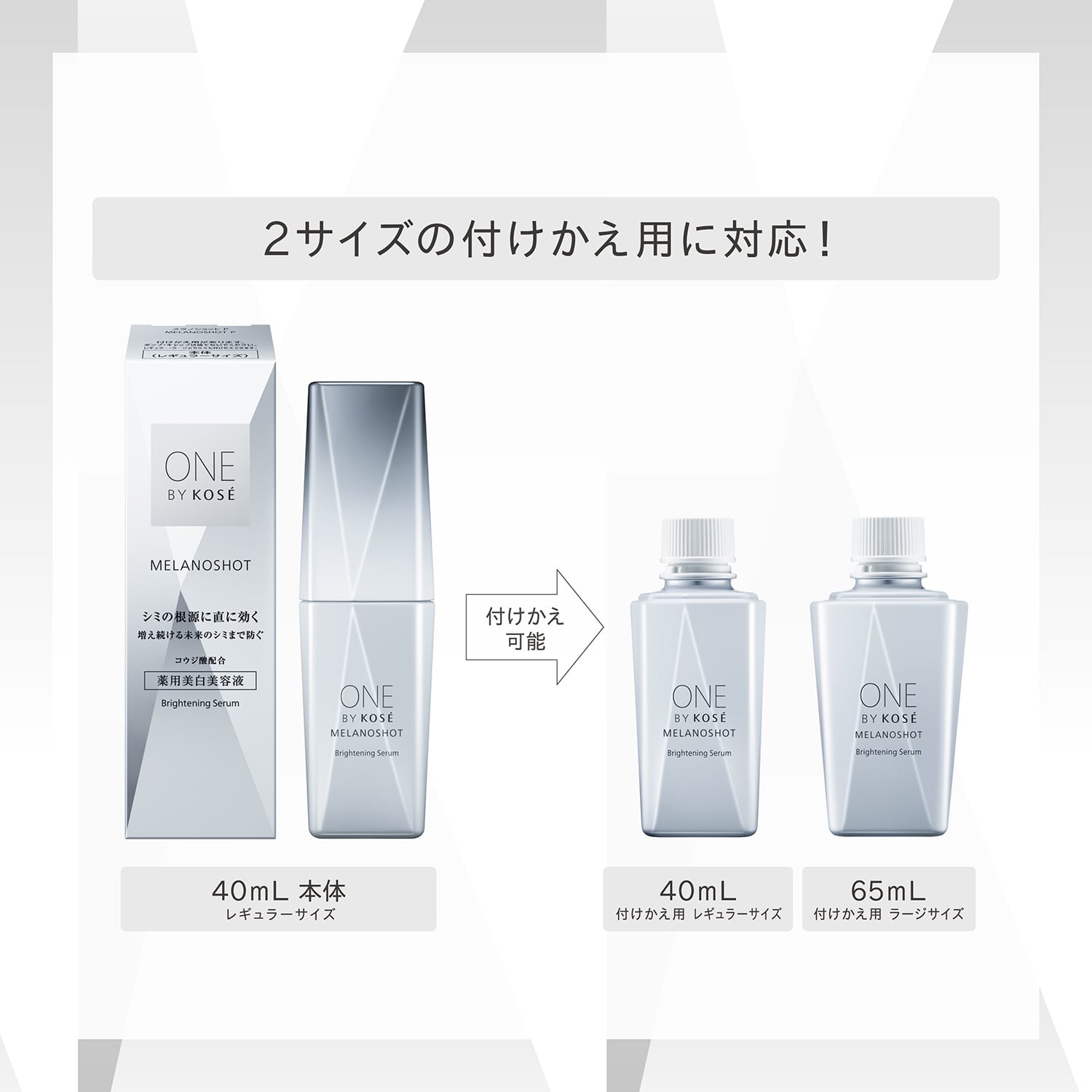 ONE BY KOSE メラノショット W 3本セット ONE BY KOSE メラノショット P