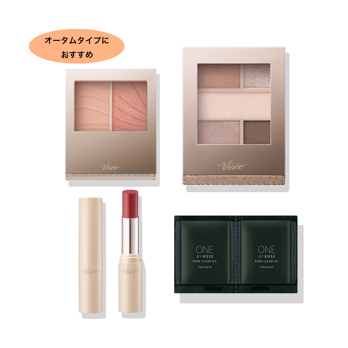 【ブラックフライデー限定】ヴィセ おすすめコスメセット（オータムタイプ向け）